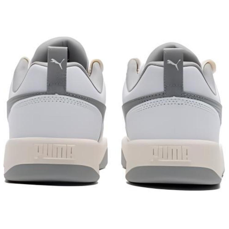 Details for PUMA 百搭休閒 輕鬆舒適 減震耐磨防滑 低筒 運動鞋 男女款 白灰