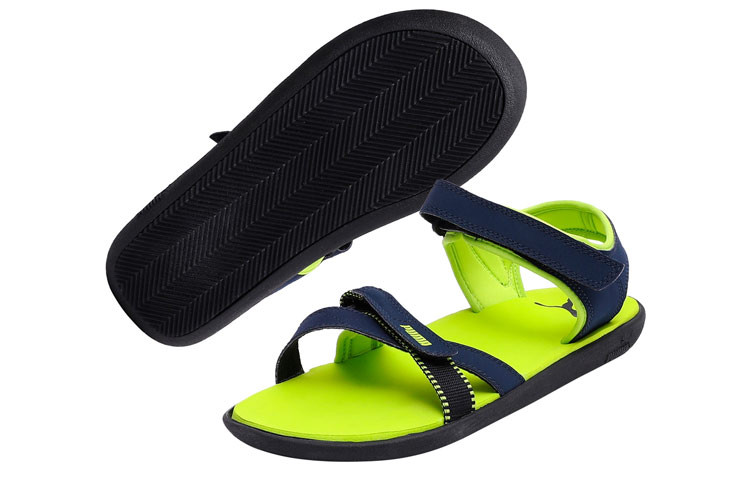 Shop Puma Pebble IDP Sandals 'Green Blue' 364840-07