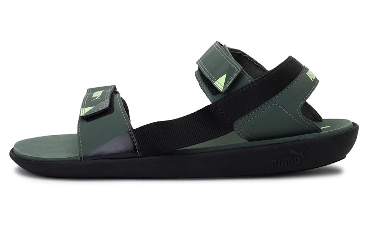 Puma Pebble MU IDP Sandal 'Black Green' 373006-05
