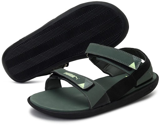 Puma Pebble MU IDP Sandal 'Black Green' 373006-05 Lookbook Puma Pebble MU IDP Sandal 'Black Green' 373006-05