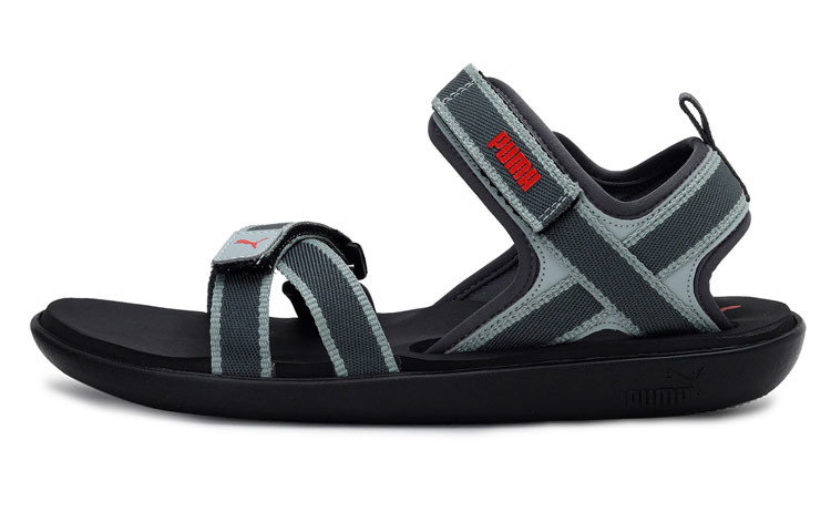 Puma Pebble MU IDP Sandals 'Black Grey Blue' 373006-01