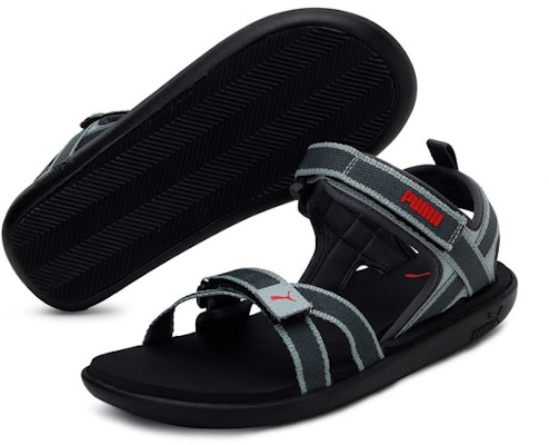Puma Pebble MU IDP Sandals 'Black Grey Blue' 373006-01 Lookbook Puma Pebble MU IDP Sandals 'Black Grey Blue' 373006-01
