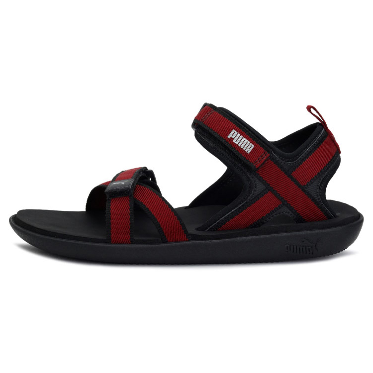 Puma Pebble MU IDP Sandals 'Black Red' 373006-04