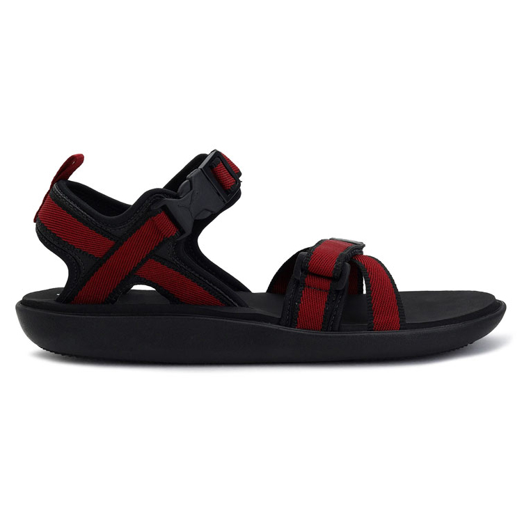 Order Puma Pebble MU IDP Sandals 'Black Red' 373006-04