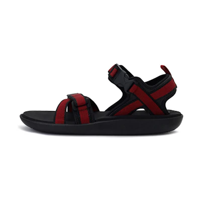 Puma Pebble MU IDP Sandals 'Black Red'