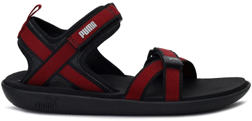 Puma Pebble MU IDP Sandals 'Black Red' 373006-04 Order Puma Pebble MU IDP Sandals 'Black Red' 373006-04