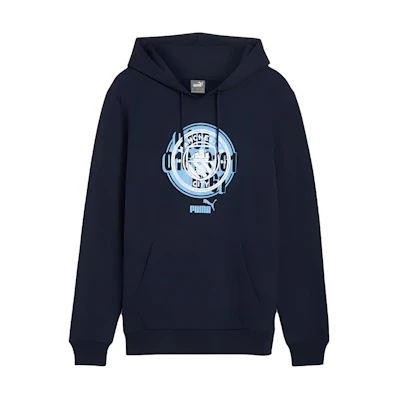Puma Performance Manchester City Navy Blue Hoodie Long Sleeve 777776-42