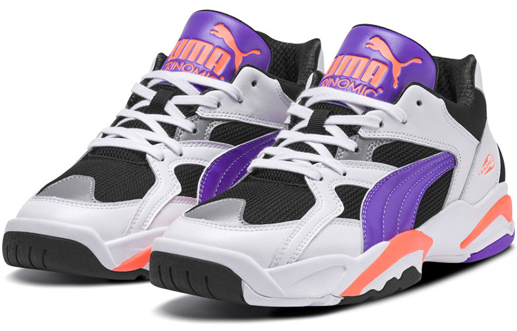 Shop PUMA Performer Retro 減震防滑 低筒 網球鞋 男女同款 亮紫色