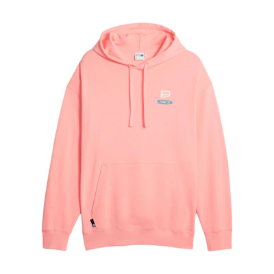 Puma Pink Color-Block Letter Hoodie Long Sleeve Casual Sweatshirt 622985-63