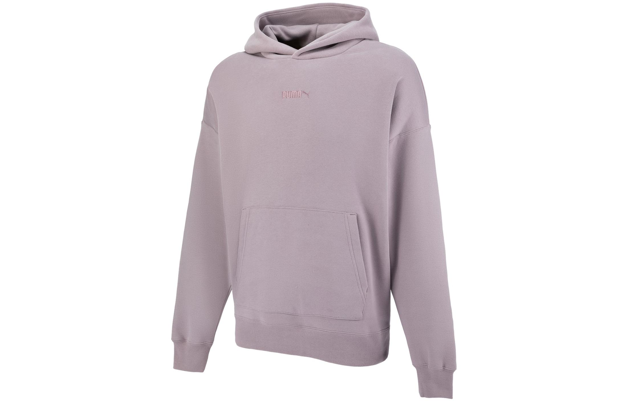 Puma Pink Pullover Hoodie with Solid Logo Design 534364-64