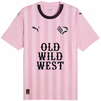 Puma Pink Retro Letter Print Short Sleeve Casual Football Jersey. 774823-01