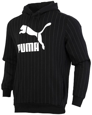 푸마 핀스트라이프 블랙 스트라이프 풀오버 후드 캐주얼 스타일 530179-01 Buy 푸마 핀스트라이프 블랙 스트라이프 풀오버 후드 캐주얼 스타일 530179-01
