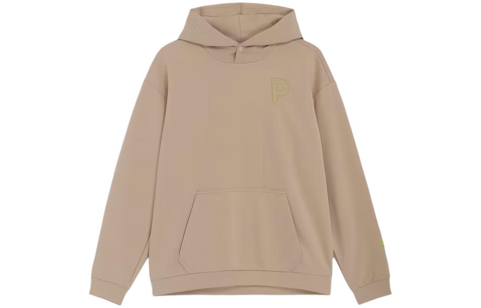 Puma Plain Khaki Hoodie Casual Long-Sleeve 627581-03