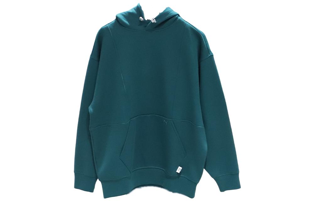 Puma Plain Knit Pullover Hoodie Unisex Navy Blue 534673-87