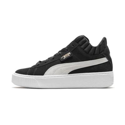(W) Puma Platform Demi Retro Low Tops Casual Skateboarding Shoes Unisex Black