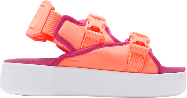 Women Puma Platform Slide YLM 19 Orange 369424 04 369424 04