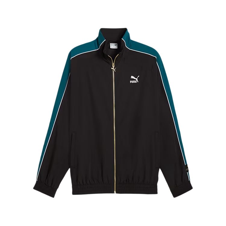 Puma Play Loud T7 SS24 Retro Colorblock Windbreaker Jacket Unisex - Black 626719-01