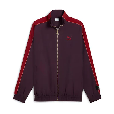 Puma PLAY LOUD T7 Vintage Logo Outdoor Track Jacket Unisex - Dark Red 629048-44