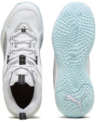 PUMA Playmaker 萬用舒適 防滑 籃球鞋 給男女 白銀黑 Purchase PUMA Playmaker 萬用舒適 防滑 籃球鞋 給男女 白銀黑