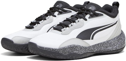 PUMA Playmaker Pro Splatter 減震耐磨 低筒 籃球鞋 男女同款 白黑 Lookbook PUMA Playmaker Pro Splatter 減震耐磨 低筒 籃球鞋 男女同款 白黑