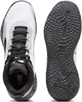 PUMA Playmaker Pro Splatter 減震耐磨 低筒 籃球鞋 男女同款 白黑 Purchase PUMA Playmaker Pro Splatter 減震耐磨 低筒 籃球鞋 男女同款 白黑