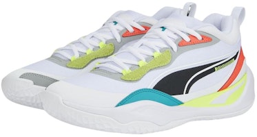 Puma Playmaker Pro 'Blanco Coral Fuego Lima' 377572-02 Lookbook Puma Playmaker Pro 'Blanco Coral Fuego Lima' 377572-02