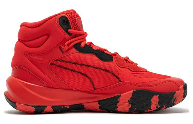 Lookbook Puma Playmaker Pro Mid ''Rood Zwart'' 377902-05