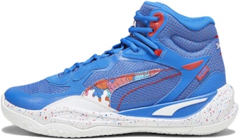 Puma Playmaker Pro Mid Dylan 'Bluemazing Red' 379284-01 Puma Playmaker Pro Mid Dylan 'Bluemazing Red' 379284-01