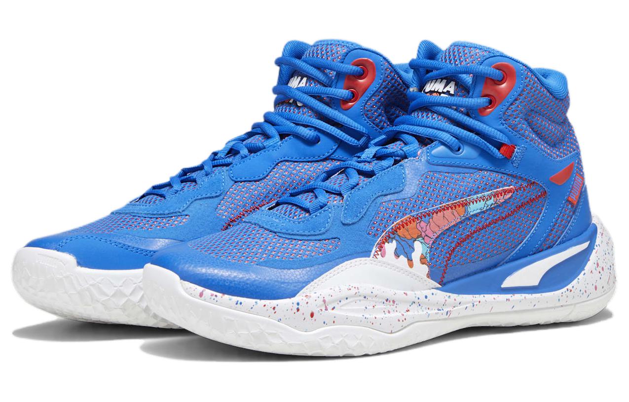 Lookbook 푸마 플레이메이커 프로 미드 딜런 "블루메이징 레드" 379284-01