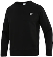Puma Pocket Logo Knit Crewneck Sweatshirt Black 533036-01 Puma Pocket Logo Knit Crewneck Sweatshirt Black 533036-01