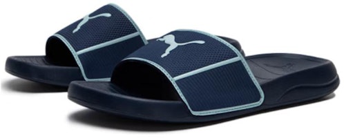 彪马 Popcat 20 海军蓝绿松石色拖鞋 384262-10 Lookbook 彪马 Popcat 20 海军蓝绿松石色拖鞋 384262-10