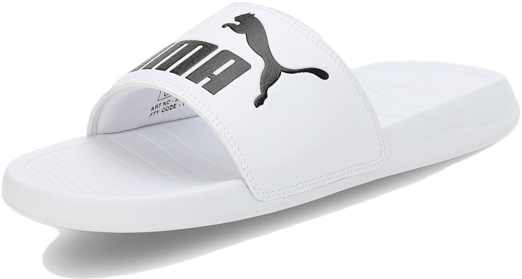 PUMA Popcat 20 Res 防滑耐磨 運動拖鞋 男款 白黑 Lookbook PUMA Popcat 20 Res 防滑耐磨 運動拖鞋 男款 白黑