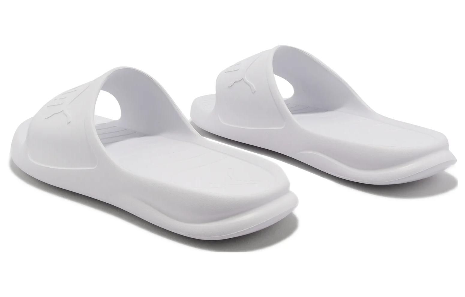 Shop Puma Popcat 20 Injex ''Triple White'' Herren Badelatschen 389081-01