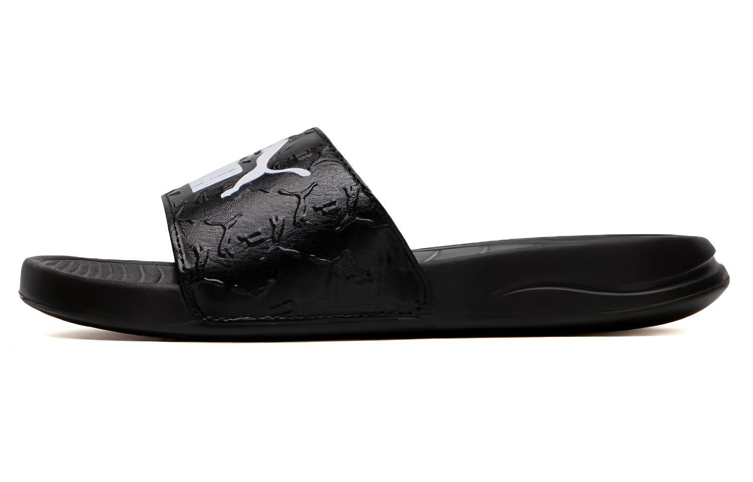 Buy Puma Popcat 20 大LOGO拖鞋 &#x27;黑白&#x27; 395420-01