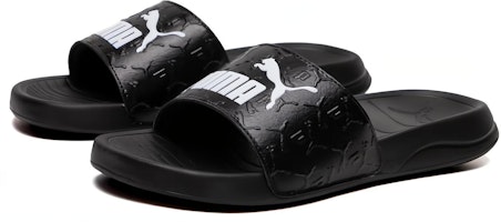 Puma Popcat 20 Superlogo Selipar 'Hitam Putih' 395420-01 Lookbook Puma Popcat 20 Superlogo Selipar 'Hitam Putih' 395420-01