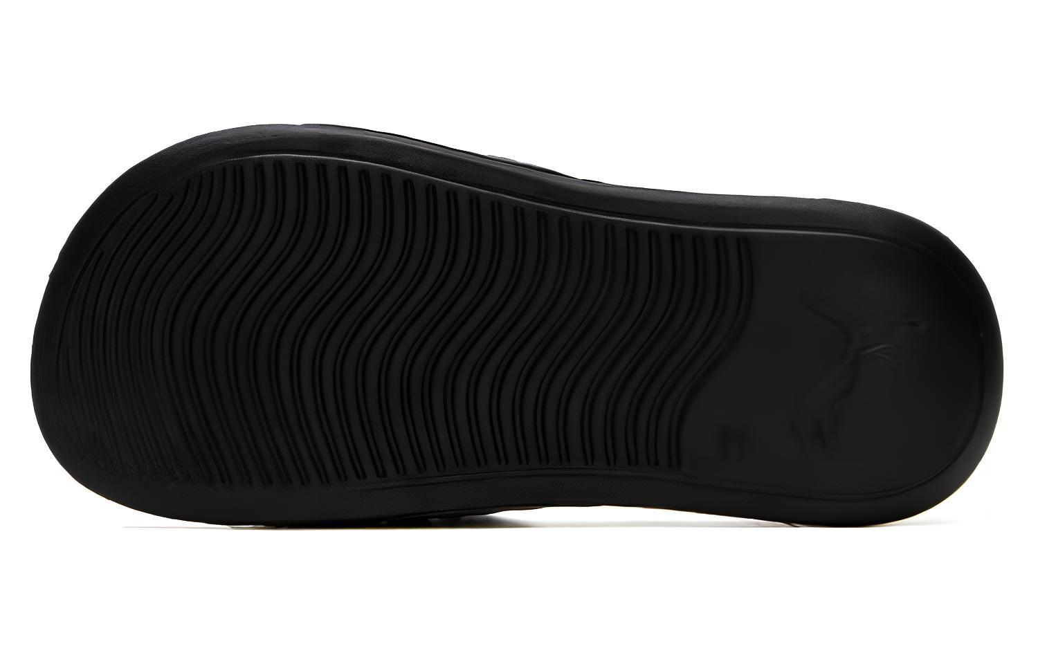 Details for Puma Popcat 20 大LOGO拖鞋 &#x27;黑白&#x27; 395420-01