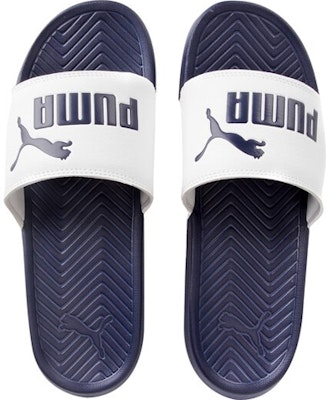 Puma Popcat Sandalias de Ducha Blanco/Azul 360265-02 Shop Puma Popcat Sandalias de Ducha Blanco/Azul 360265-02