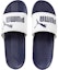 Shop Puma Popcat Sandalias de Ducha Blanco/Azul 360265-02