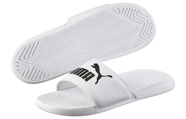 Details for Puma Popcat Badeschlappen ''Weiß Schwarz'' 360265-12