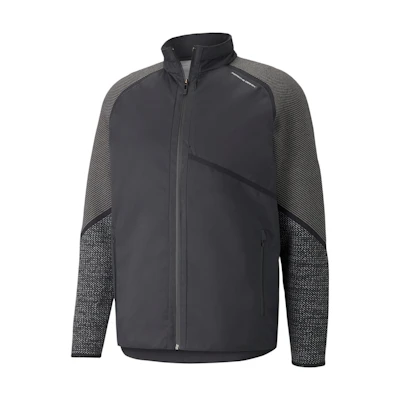 PUMA Porsche Design Black Light Insulated Jacket with Stand Collar. 531982-01
