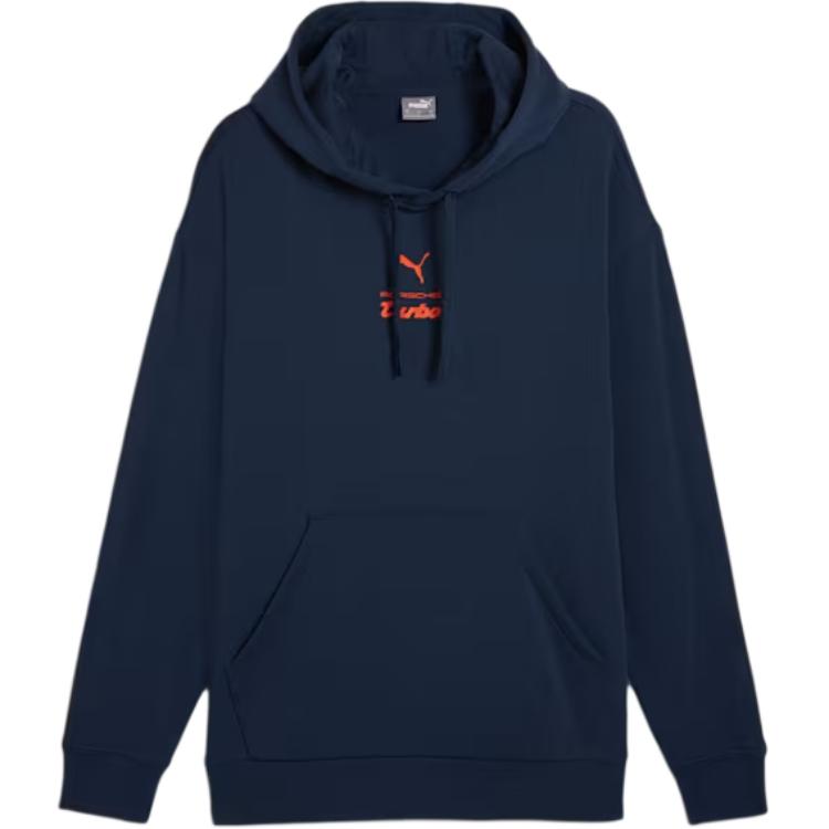 Puma Porsche Legacy 911 Graphic Hoodie Long Sleeve Navy Blue Fashion 626378-03