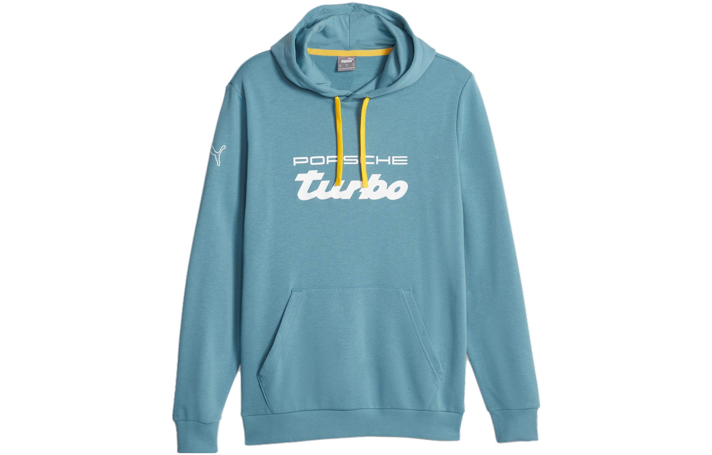 Puma Porsche Legacy Blue Hoodie with Letter Print Casual Long Sleeve 621029-02