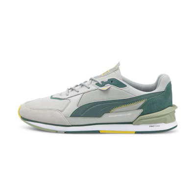 Puma Porsche Legacy Low 'Grey Green Yellow'