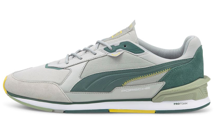 Puma Porsche Legacy Low 'Grey Green Yellow' 306811-03