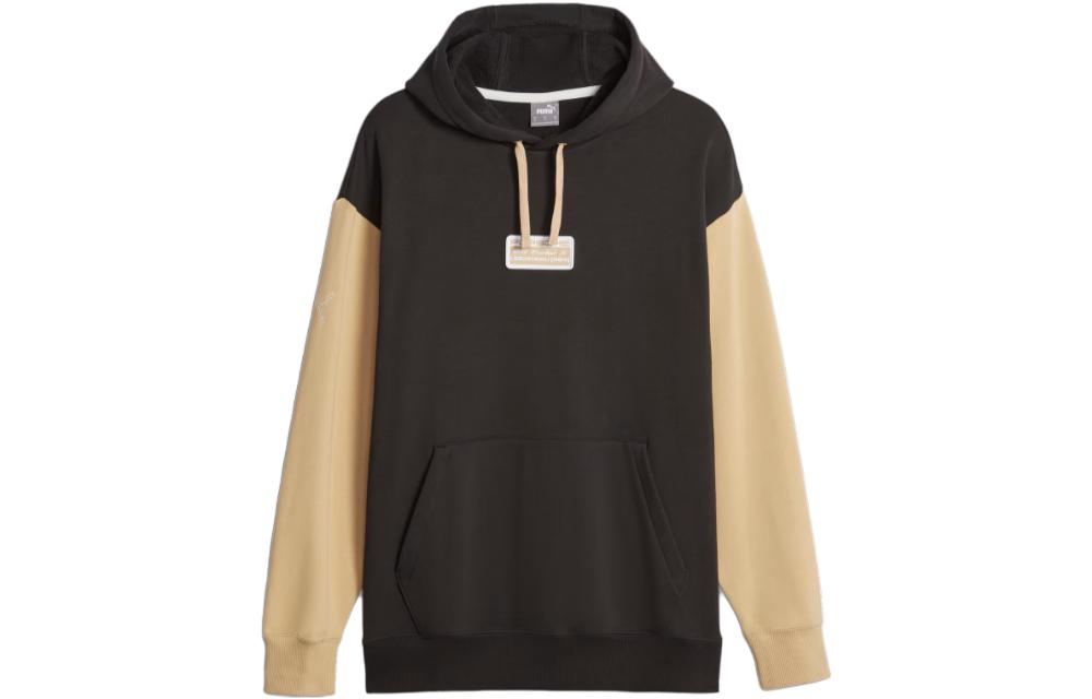 Puma Porsche Legacy Statement Hoodie Black Colorblock Printed Long Sleeve 621014-01