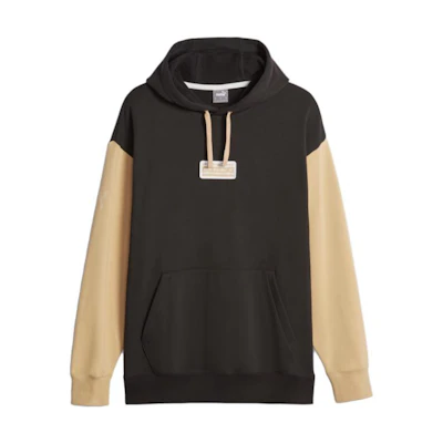 Puma Porsche Legacy Statement Hoodie Black Colorblock Printed Long Sleeve 621014-01