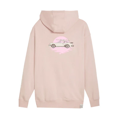 Puma Porsche Legacy Surf Hoodie Pink Pullover Sweater 624569-07