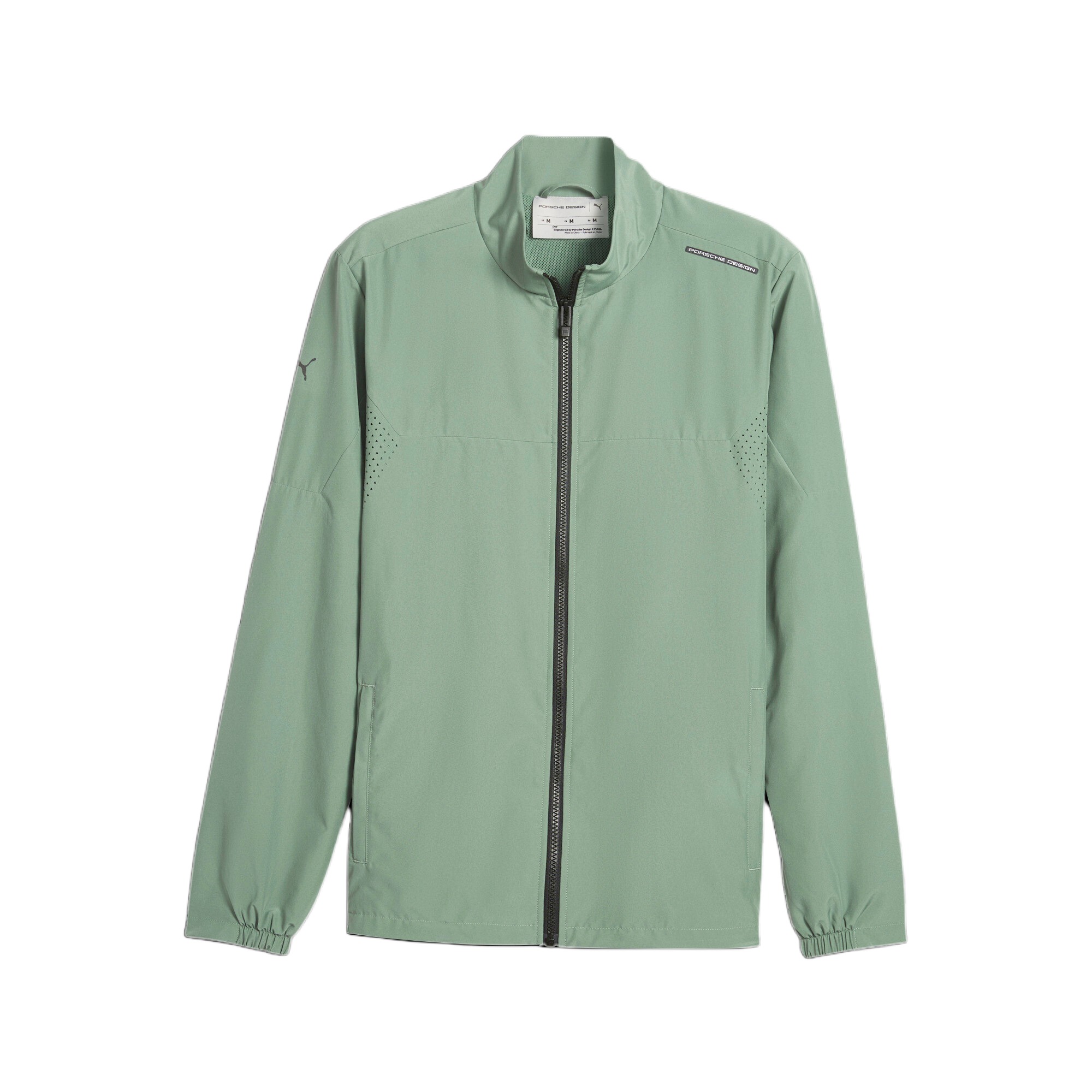 Puma Porsche Series Zip-Up Long Sleeve Jacket Light Greenish Gray 621104-06