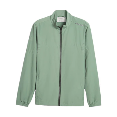 Puma Porsche Series Zip-Up Long Sleeve Jacket Light Greenish Gray 621104-06
