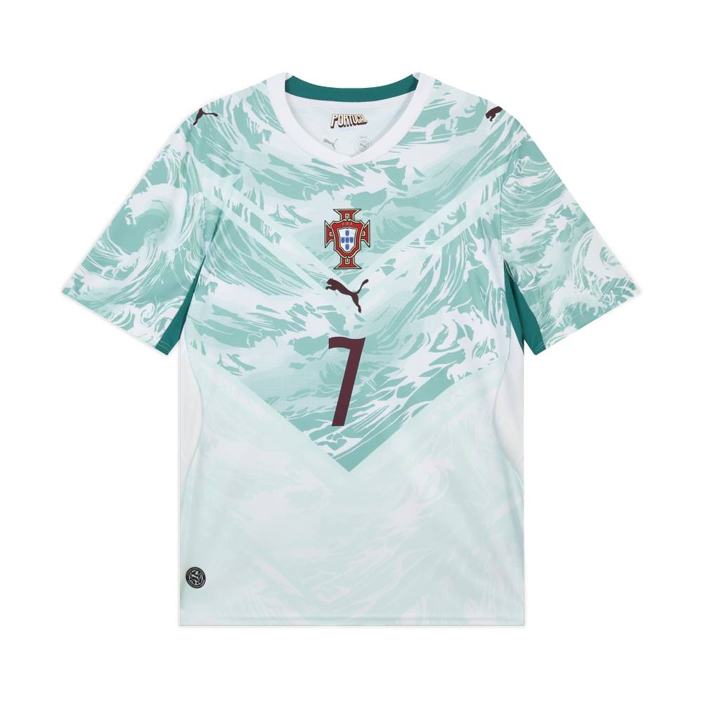 Puma Portugal Away Fan Jersey Cristiano Ronaldo 7 Moisture-Wicking Soccer Tee Mens 788146-77